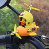 Lindo Pato Amarillo Submarino Adornos de Pato para Coche Motocicleta Autopropulsada Motocicleta Eléctrica Adornos de Coche a Batería Accesorios