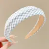 Diadema retro de corona alta para mujer, simple y elegante, diadema de ala ancha que no estrangula el cabello, accesorio para el cabello de moda estilo coreano