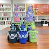 Termo para niños de acero inoxidable 316, Vaso con pajita de dibujos animados de alta calidad, Regalo portátil para estudiantes, Vaso para agua con logo personalizado