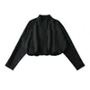 Ins Ropa al por mayor para mujer estilo europeo y americano Otoño 2026 Nueva llegada Moda callejera Chaqueta bomber con cuello alto Ropa exterior