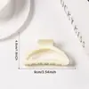 Golais Jewelry Cor de Macaron Semicírculo Presilha Elegante Versátil Grampo de Cabelo Presilha Tubarão Acessórios de Cabelo para a Parte de Trás da Cabeça