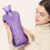 D3580 Bolsa de Água Quente Dedicada para Coluna Cervical com Injeção de Água, Massagem Pontilhada, Compressa Quente para Pescoço, Ombros e Pescoço, à Prova de Explosão, Uso Duplo para Quente e Frio, Enchimento de Água