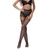 Nuevas Medias de Red Transfronterizas Europeas y Americanas para Mujer con Pedrería Sexy, Medias Calientes con Diamantes Abiertas Tz1517