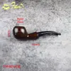 Pipa de Ébano Estilo Mixto Mango Curvo Recto Flauta de 9 mm Flauta de 3 mm Accesorios para Boquillas de Cigarrillo para Hombre