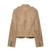 Chaqueta de Color Sólido Ajustada con Efecto Hebilla de Nudo Nueva Primavera 2026 AliExpress Transfronterizo 6318245