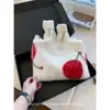 Suéter Feminino Casual e Elegante 2026 Novo Outono/Inverno Solto Gola Redonda Cinza Design de Cereja Malha