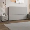 Nuevo Cabecero de Cama Empaquetado Suave, Respaldo Simple de Madera Maciza de Pie, Nuevo Cabecero Ultra Delgado que Ahorra Espacio para Apartamentos Pequeños, Compra Individual