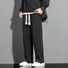Pantalones de Seda de Hielo para Hombre, Pantalones Casuales Rayados Rectos Sueltos Finos de Verano, Pantalones Largos para Hombre, Pantalones Deportivos de Secado Rápido para Adolescentes
