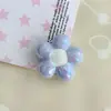 Material de cuenta de flor de acrílico UV electrochapado de agujero grande con goteo de aceite para llaveros hechos a mano, multicolor en stock, estilo dopamina