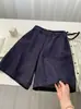 Shorts Jeans de Comprimento Médio Estilo Coreano Feminino Verão 2026 Finos Emagrecedores Cintura Alta Perna Reta Linha A Casuais Calças de Cinco Pontos