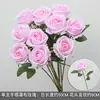 Flor de un solo tallo rosa Alice serie champán ramo pequeño fresco flor de seda salón de bodas decoración suave arreglo floral rosa