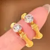 Novos Brincos de Bambu Escovado em Prata S925 Estilo Chinês para Mulheres, com um Design Escovado Único e Dinâmico, Acabamento Requintado e um Anel de Bambu de Estilo Nacional