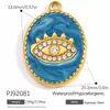 Pingente de Aço Inoxidável Feito à Mão DIY Série Praia Ouro 18K Estilo Boêmio Pingente Único Joias Acessórios Não Desbotam