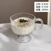 Estilo Coreano Estilo Ins Tazón de Vidrio Rayado Transparente Simple Frutero Ensaladera Pequeño Tazón Doméstico Tazón para Helado Postre