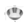 Aço Inoxidável 201 Redondo Prato para Molho Conjunto de Colheres de Sobremesa Doméstico Espessado Petisco Prato para Molho de Tomate Prato para Molho