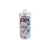 Botella de Plástico de 1000ml Frasco Sellado para Alimentos Botella PET Frasco para Empaque de Té Aromático Galleta Botella Transparente de Boca Ancha Frasco Pequeño