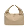 Bolso de Mujer Estilo Nuevo, Moderno y Casual, Bolsa de Compras de Gran Capacidad, Bolso de Hombro Versátil, Color Sólido, Bolso de Mano Simple de Nylon, Bolso de Hombro