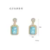 Aretes para Mujer, Aretes de Flor Corazón con Circonita Micro-pavimentada de Cobre, Nueva Moda de Nicho, Diseño Simple, Joyería de Temperamento y Versátil
