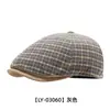 Nueva gorra de cuadros de moda otoño e invierno para mujer, estilo casual y artístico, boina versátil para salir