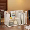 Estantería de escritorio, pequeña estantería de varios niveles para escritorios, escritorios de oficina, estaciones de trabajo, archivadores, librerías para el hogar