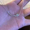Collar de Plata de Ley S925 Zirconia Planeta Super Brillante para Mujer Nicho Lujo de Gama Alta Accesible Cadena para Clavícula Elegante Versátil Nuevos Accesorios