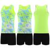 Nuevo Traje de Atletismo para Mujer Chaleco de Entrenamiento Shorts Correr Maratón Secado Rápido Examen Físico Uniforme de Equipo Deportivo de Competición