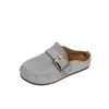 Pantuflas Cerradas de Medio Pie Estilo Dulce para Niñas, Nuevo Diseño Exterior de Primavera 2026, Pantuflas Versátiles Estilo Birkenstock