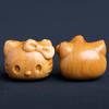 Cuentas Sueltas Talladas de Sándalo, Figuras de León, Figuras de Gatito, Lazos, Figuras de Calabaza, Figuras de Oso, Lazos, Cuentas Decorativas, Cuentas de Oración Budista, Accesorios para Joyería, Mayoreo