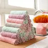 Pano de Limpeza Especial para Cozinha Toalha Preguiçosa Tecido de Coral Pano de Lavar Louça Lado Duplo Absorção de Água Repelente a Óleo Esponja de Limpeza Venda por Atacado
