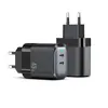 Cargador de Nitruro de Galio Transfronterizo de 45W Adecuado para Teléfonos Apple 17 y Android, Adaptador de Carga Rápida Multi-Puerto