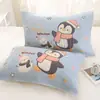 Funda de Almohada de Dibujos Animados de Burbujas Estilo Nuevo, Algodón Puro, un Par para Uso en Casa, Funda de Almohada Individual, Tacto Suave y de Alta Gama, Adecuada para Todas las Estaciones