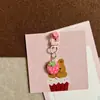 Chaveiro de Fruta Arco-Íris Fofo Doce Feminino Pingente de Morango Ins Fofo Presente para Melhor Amigo Acessório de Joia