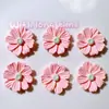 Accesorios de resina accesorios DIY hebillas para zapatos cubiertas para pajitas pegatinas para vasos de agua pegamento de crema accesorios para el cabello infantiles pinzas parches pequeñas margaritas