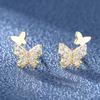 Pendientes dulces de moda japonesa y coreana, pendientes de mariposa, pequeñas joyas, fabricantes de joyas transfronterizos europeos y americanos en stock, regalos al por mayor