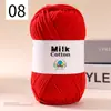 Ovillo de Hilo de Algodón Leche de 5 Hebras DIY Suéter para Muñeca Bufanda Sombrero Hilo de Algodón Algodón Material Transparente Fabricante de Hilo Venta al por Mayor
