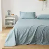 Atmosfera Fresca Pequena Algodão Puro Estampado Algodão Penteado Cama Lençóis de Cama Produto Único Algodão Puro Peça Única Cama de Solteiro Casal Colcha de Algodão Puro
