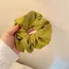 Scrunchie de intestino grosso feminino estilo coreano organza elástico de cabelo intestino grosso acessórios de cabelo corda de cabeça elástico atacado celebridade da internet alto valor facial