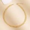 Nuevo Collar de Cadena Cubana Gruesa Estilo Punk Europeo y Americano de Amazon, Cadena Gruesa Cadena para Clavícula para Mujeres, Joyería Exagerada de Moda