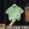 Camiseta de Verão Tendência e Versátil de Manga Curta para Meninas, Caimento Solto, Novo Estilo de Verão, Blusa 100% Algodão para Crianças