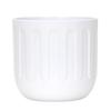 Criativo simples Mini melamina pequeno vaso de flor escritório Desktop decorativo redondo vaso de flores de porcelana carnudo simulação de flor pote