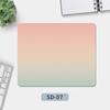 Mouse Pad Simples de Cor Pura Estilo Casual, Pad de Mesa, Mouse Pad Espesso à Prova d'Água, Fofo, Jovem, Para Meninos e Meninas