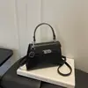 Bolso Pequeño Bolso de Mujer Otoño Versátil 2026 Nuevo de Moda Tendencia Bolso Cruzado Patrón de Cocodrilo Bolso Cuadrado Pequeño de Mano Bolso con Hebilla de Cierre