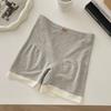 Pantalones de seguridad abdominales básicos de micro-presión Dos en uno Antirozaduras Ligero Sin dobladillo Entrepierna de algodón puro Leggings Panties sin costuras