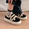Invierno 2026: Zapatos de algodón de estilo retro, cálidos y a prueba de viento, con cierres de velcro, adecuados para estudiantes, para ir al trabajo y para el uso casual diario.