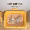 Bandeja para Gatos Extra Grande, Inodoro para Gatos Antisalpicaduras, Bandeja para Gatos Abierta Enorme, Bandeja para Gatos Gigante Extra Grande