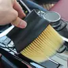 [Selección Premium] Cepillo de Cerdas Suaves para Eliminación de Polvo en Ranuras del Interior del Coche, Cepillo para Polvo de Limpieza de Coches, Cepillo de Cerdas Largas para Limpieza de Rejillas de Aire