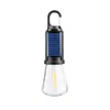 Luz Recargable Solar Luz Cálida Iluminación Exterior Larga Duración de Batería Bombilla de Luz con Gancho Ambiente de Camping Luz para Tienda