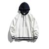 Northern Limit Marca de Moda Americana para Hombre Otoño 2025 Nuevo Sudadera con Capucha de Bloques de Color Unisex Chaqueta Dos en Uno Patchwork