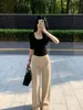 Calça cáqui para terno de outono para mulheres, novo estilo 2026, discreto e sofisticado, um conjunto completo de looks estilo 'old money'