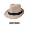 Sombrero de copa pequeño de primavera y verano para hombre, lino de color sólido con satén, sombrero de jazz, sombrero para hombre, sombrero para anciano, sombrero para pareja, sombrero para el sol